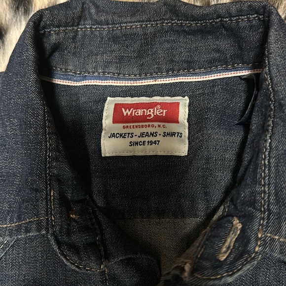 Wrangler Denim button up. - Picture 2 of 5